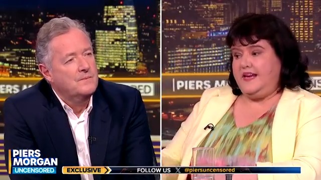 Piers Morgan presses Fiona Harvey on her denial of sending Richard Gadd multiple voicemails. "The only explanation would be him taping me in the Hawley Arms," she claims. 📺 Piers Morgan | #MarthaUncensored