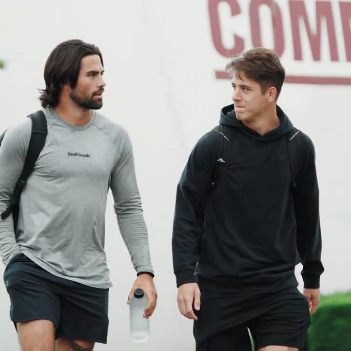 first day on the job Sam Hartman x Luke McCaffrey