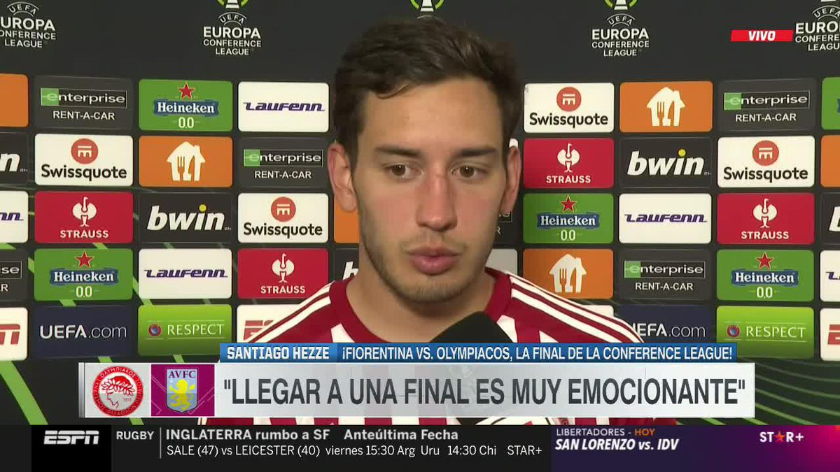 Santiago Hezze: Huracán, su familia y la emoción de llegar a la final de la #ConferenceLeague en Olympiacos. 📺 #ESPNenStarPlus