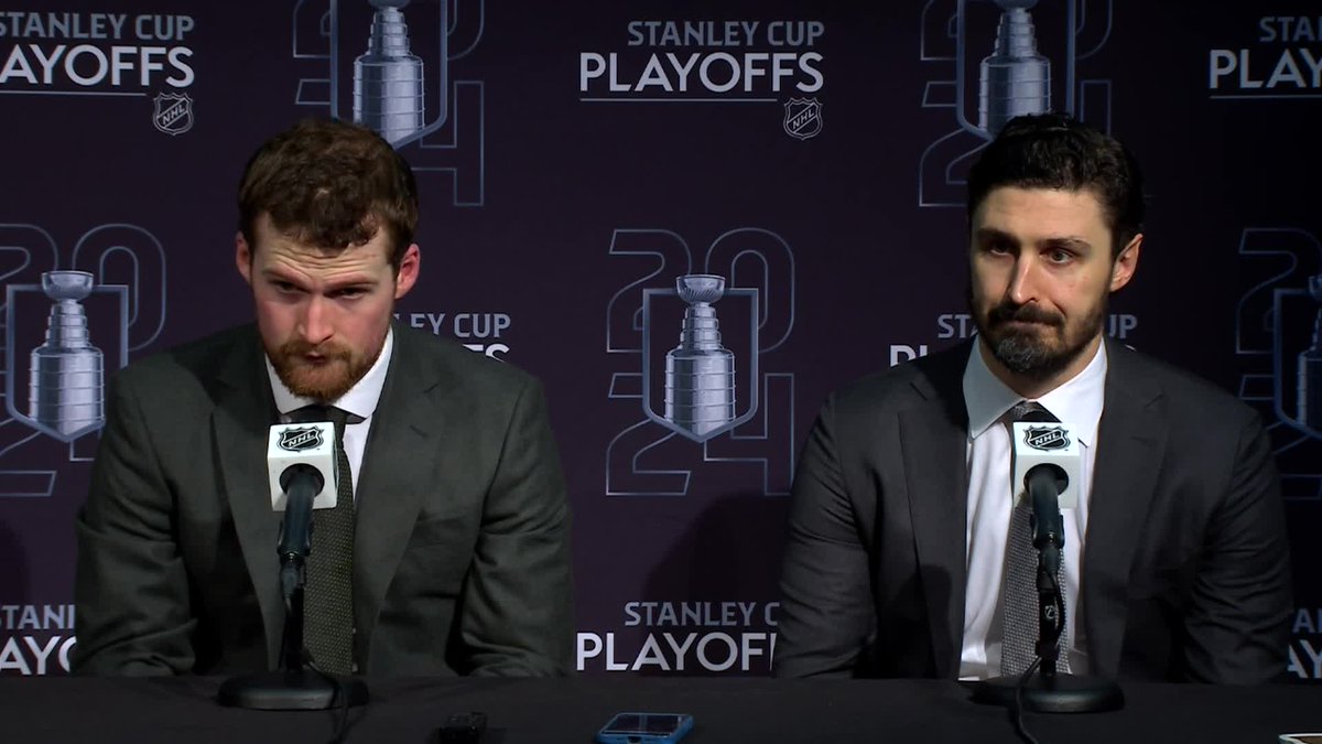 Chris Kreider talks about Alexis Lafrenière raising his game in the playoffs: "Unbelievable player. We're just incredibly happy to have him. Kind of a jerk of a guy" 😂