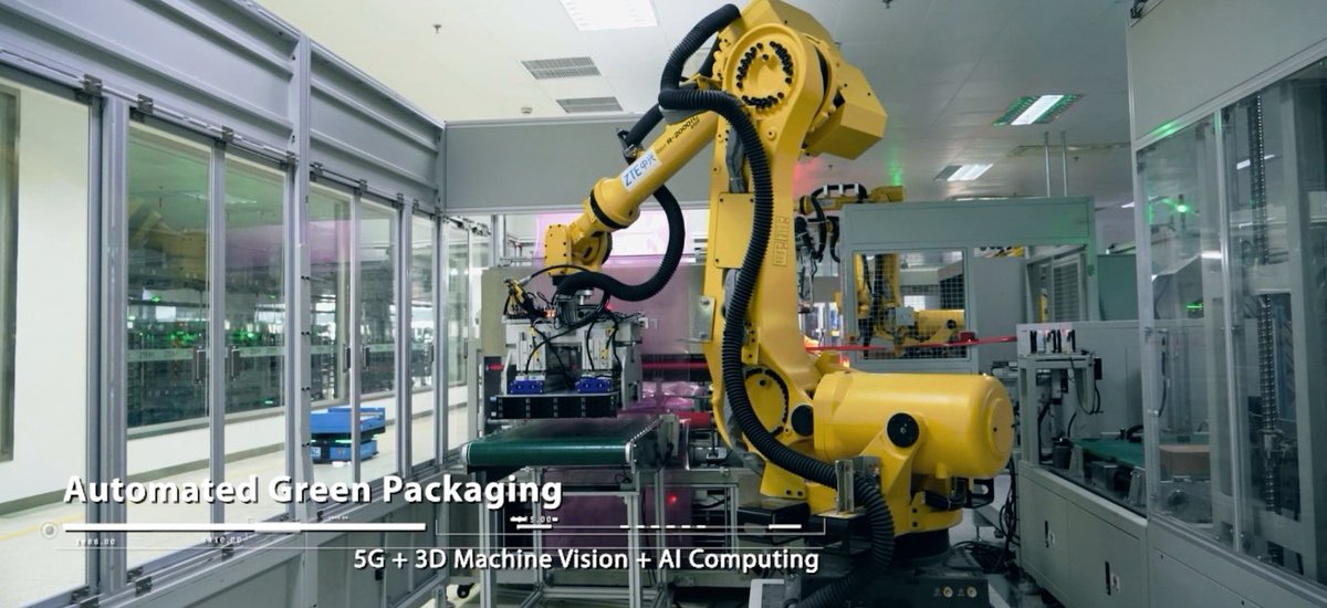 Step into the future of #server manufacturing with #ZTE! Our 100m+ automated assembly line integrates logistics, testing, packaging & more, setting new standards for automation, intelligence, & flexibility. 🚀 Learn more about ZTE's servers and storage products ⬇️