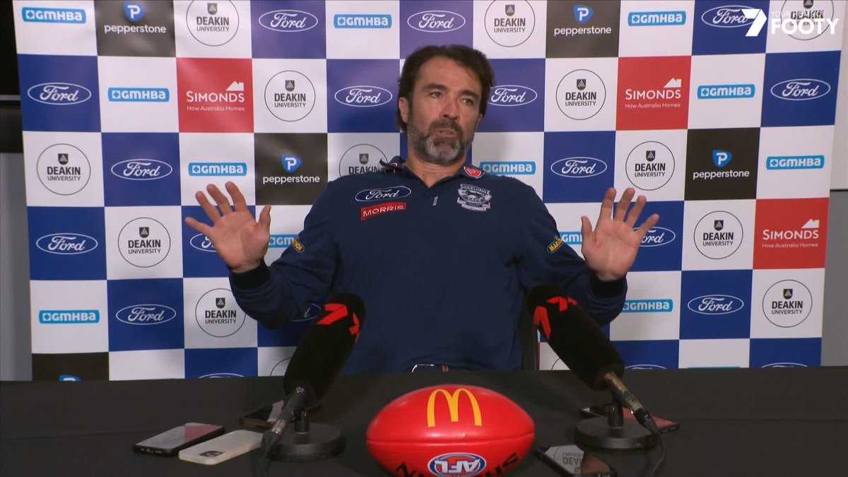 Worth a watch: Chris Scott goes in-depth talking about umpiring, rules, interpretations, and everything in between. "Golden rule for a coach who's lost the game: Do not talk about the umpires. I've spent about five minutes on it!" 😅