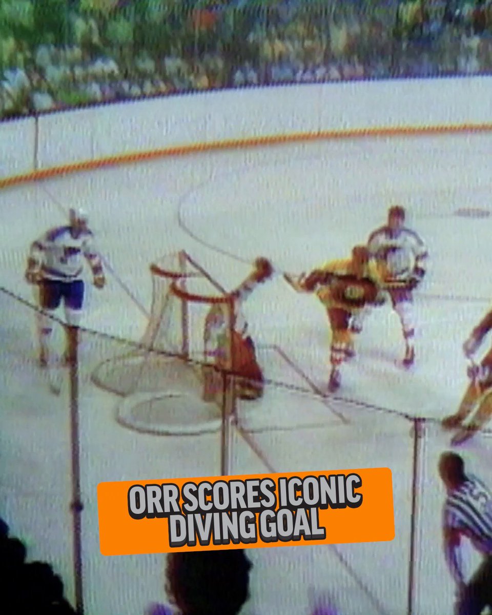May 10, 1970, the day Bobby Orr took flight. "Orr… behind the net to Sanderson… to Orr. Bobby Orr… scores… and the Boston Bruins win the Stanley Cup!" It's one of the most recognizable goals in hockey's remarkable history.