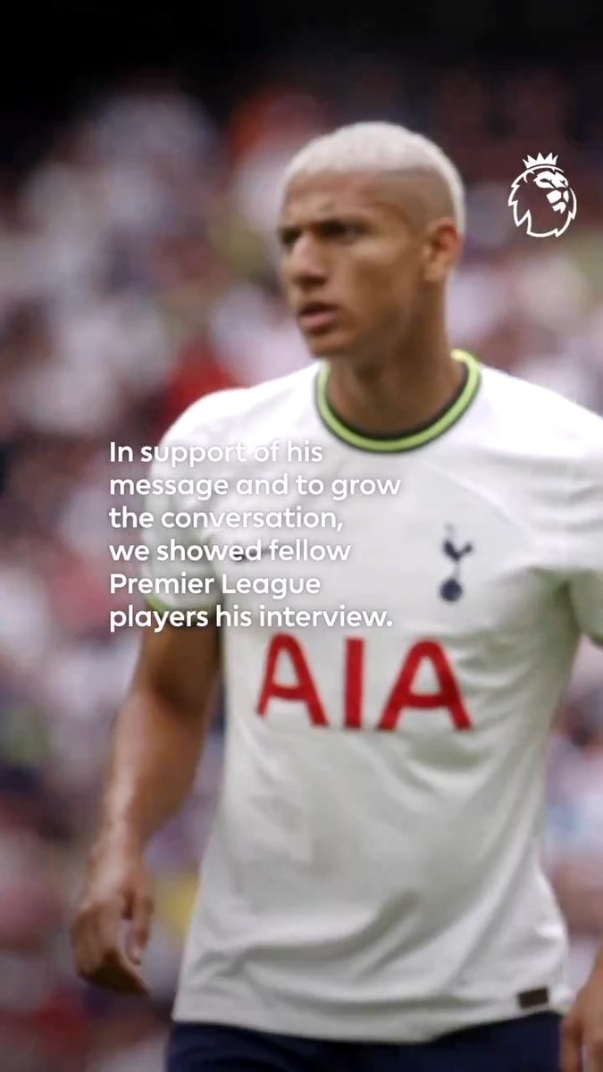 In March, @Richarlison97 spoke about his struggles with mental health To show support and grow the conversation, fellow Premier League players praise his bravery and discuss the importance of kicking off discussions about mental wellbeing #PLInsideMatters | Tottenham Hotspur