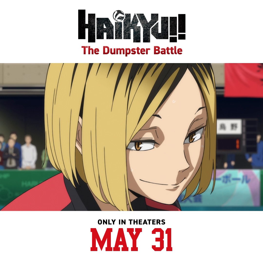 Tickets for HAIKYU!! The Dumpster Battle are now on sale! See the film only in theaters May 31. 🏐 TICKETS: