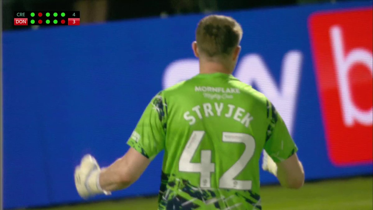 Against all odds! ๐ Crewe Alexandra are into the League Two play-off final after the shootout!