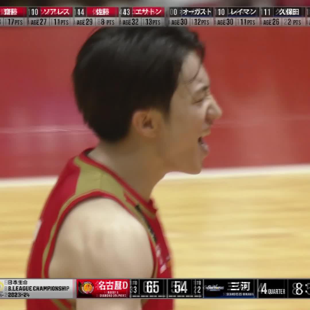 🥶🥶🥶 3Pシュートの外し方を忘れた男・齋藤拓実。 齋藤 拓実 名古屋ダイヤモンドドルフィンズ 公式 📡バスケットLIVEで生配信中 #Bリーグ #日本生命Bリーグチャンピオンシップ #WinTheDay