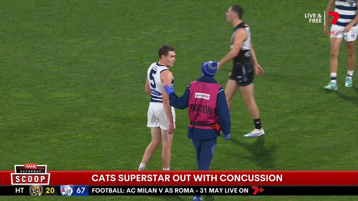 "I think this will fast-track decisions around independent doctors at games." Mitch Cleary reports on Jeremy Cameron, who entered concussion protocols today having initially passed a concussion test after this contest last night.