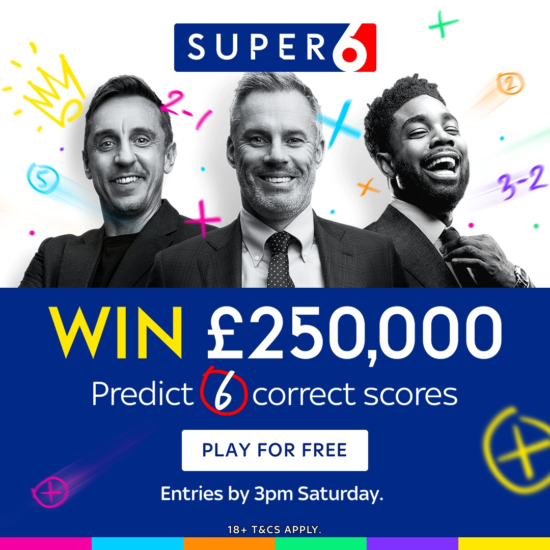 ๐ ๐ผ๐ฟ๐ฒ ๐ ๐ฎ๐ป ๐จ๐๐ฑ ๐ ๐ถ๐๐ฒ๐ฟ๐? ๐ซ Over 80% of Super 6 players are backing Arsenal to beat Man Utd at Old Trafford this weekend ๐คฏ Over 200,000 entrants are expecting Mikel Arteta's side to win 3-1 โ
Have your say for a chance to win ยฃ250,000 for free! ๐ค