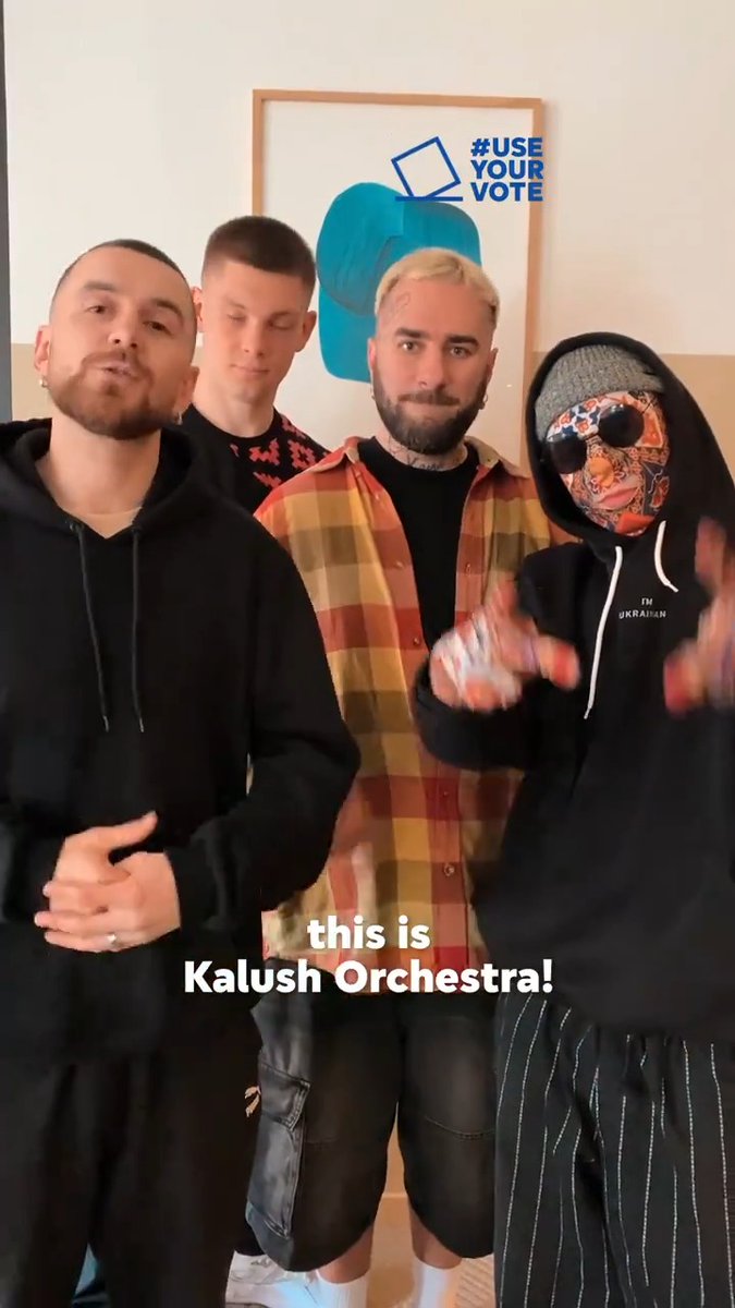 2022 Eurovision winners Kalush Orchestra have an important message for European voters. “Vote because our future depends on your votes." #UseYourVote in the #EUelections2024 on 6-9 June.