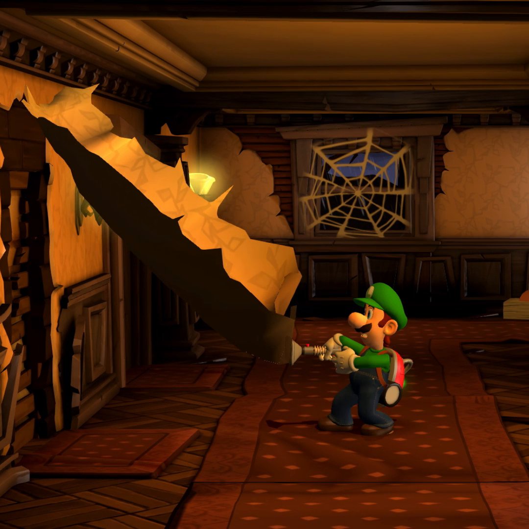 The Poltergust 5000 isn't your typical vacuum! Use it on ghosts, ceiling fans, garden plants, wallpaper, and much more in #LuigisMansion2HD. The results may surprise you!