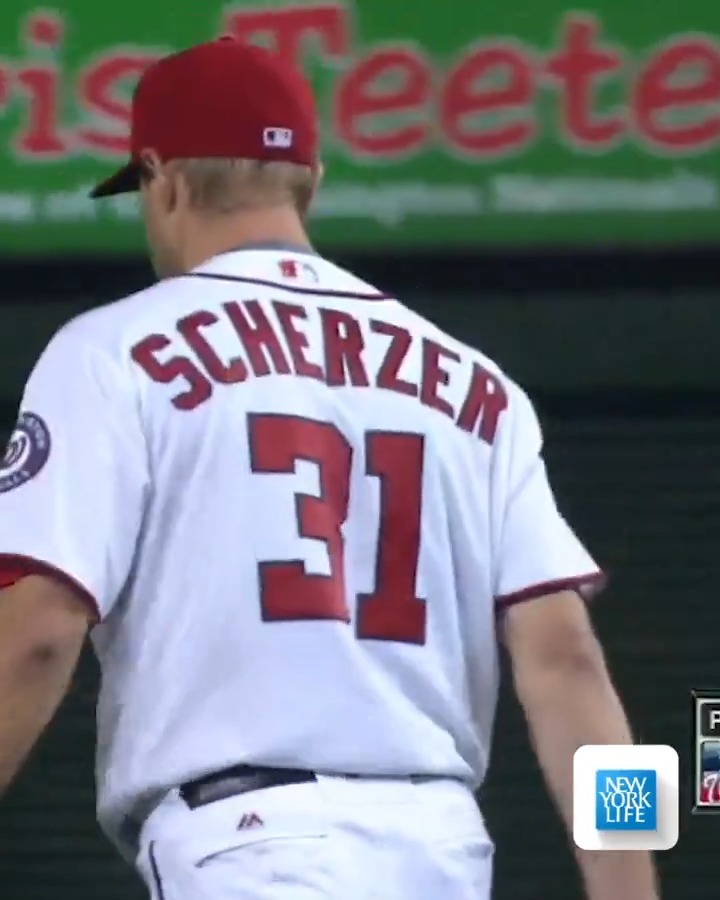 8 years ago today, Max Scherzer tied the MLB record with 20 strikeouts in a game! (MLB x New York Life)