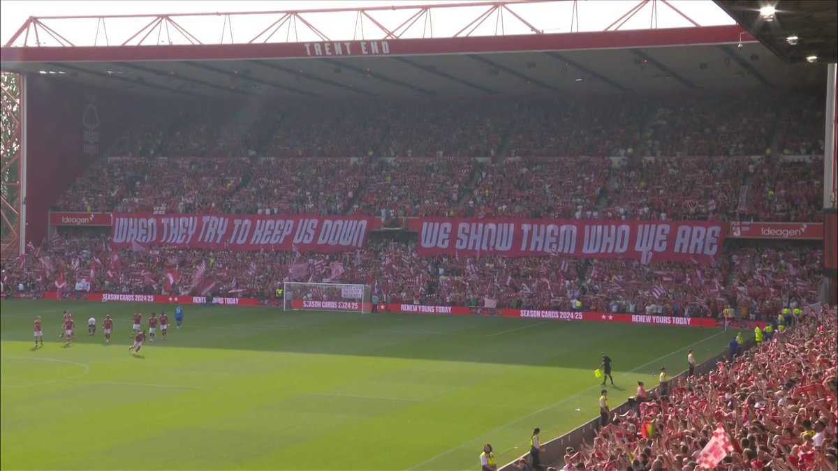 The City Ground is rocking! 🏟️🔴