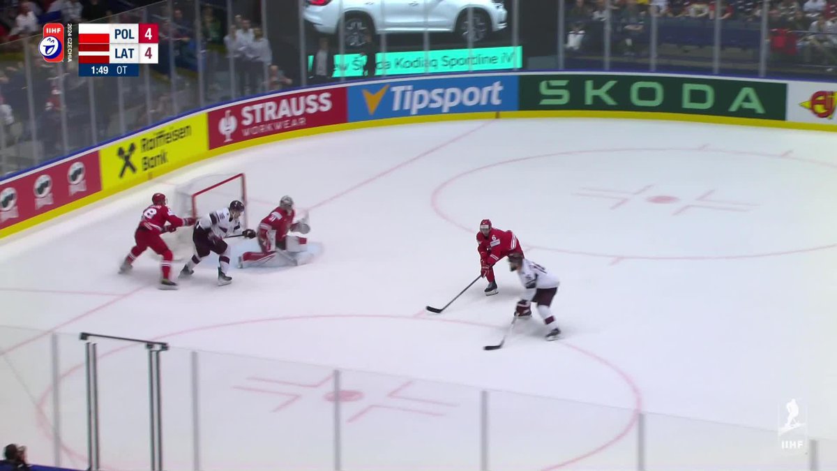 🚨LATVIA COMES BACK TO TAKE THIS ONE! 🇱🇻 #POLLAT #MensWorlds LV Hokeja federācija
