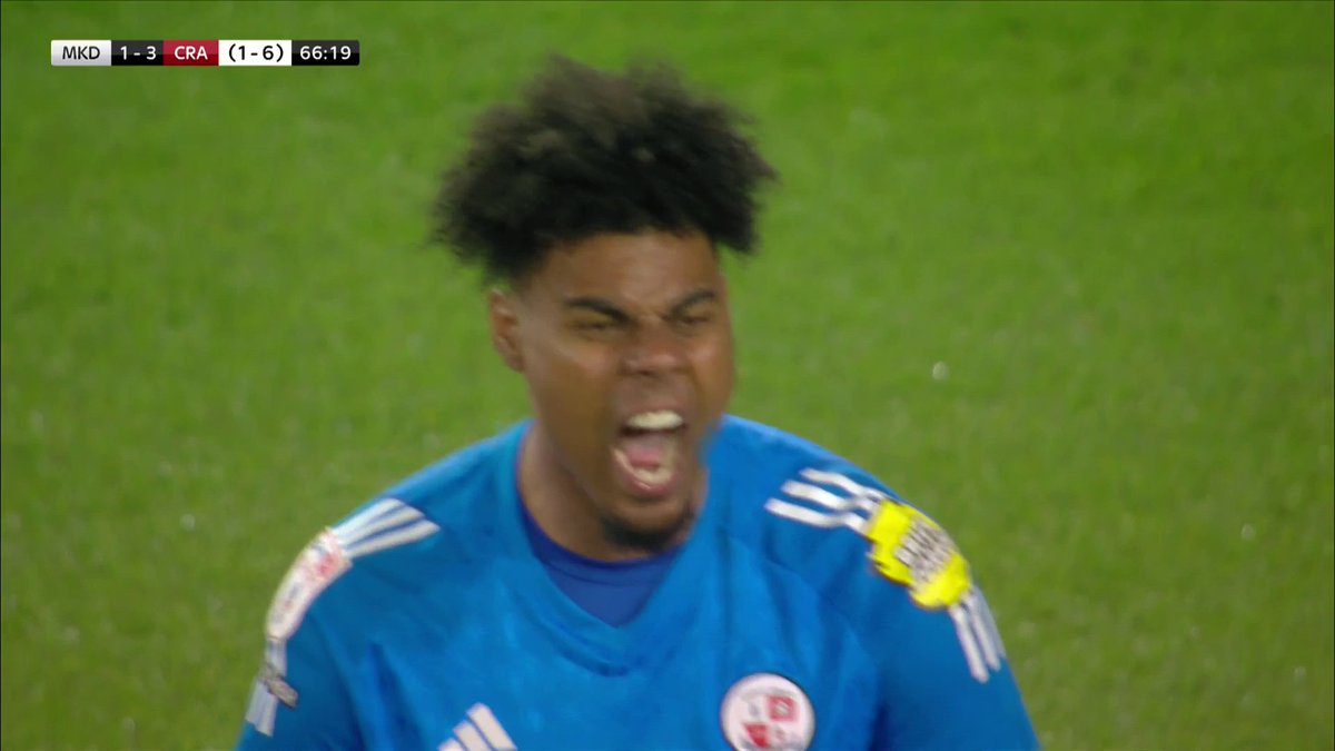 MK Dons are awarded a penalty... but Corey Addai keeps out Max Dean! 🧤 Crawley still lead 6-1 on aggregate 💪