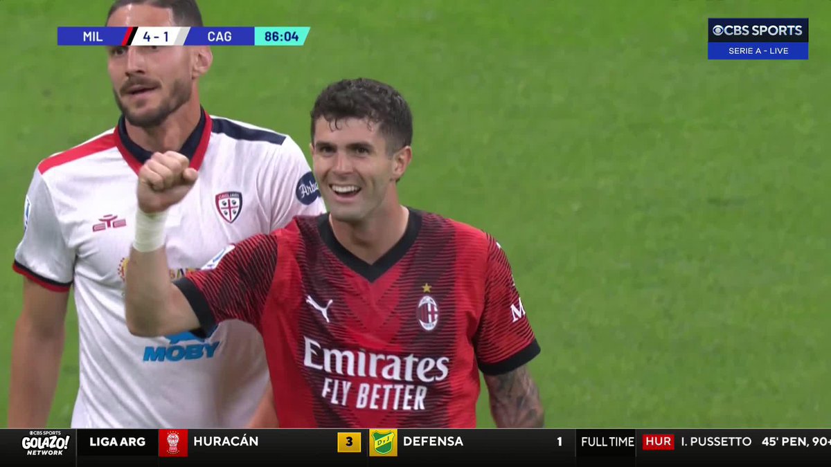 CHRISTIAN PULISIC SCORES HIS SECOND 🔥🔥 15 GOALS ACROSS ALL COMPETITIONS IN HIS FIRST SEASON AT AC MILAN!