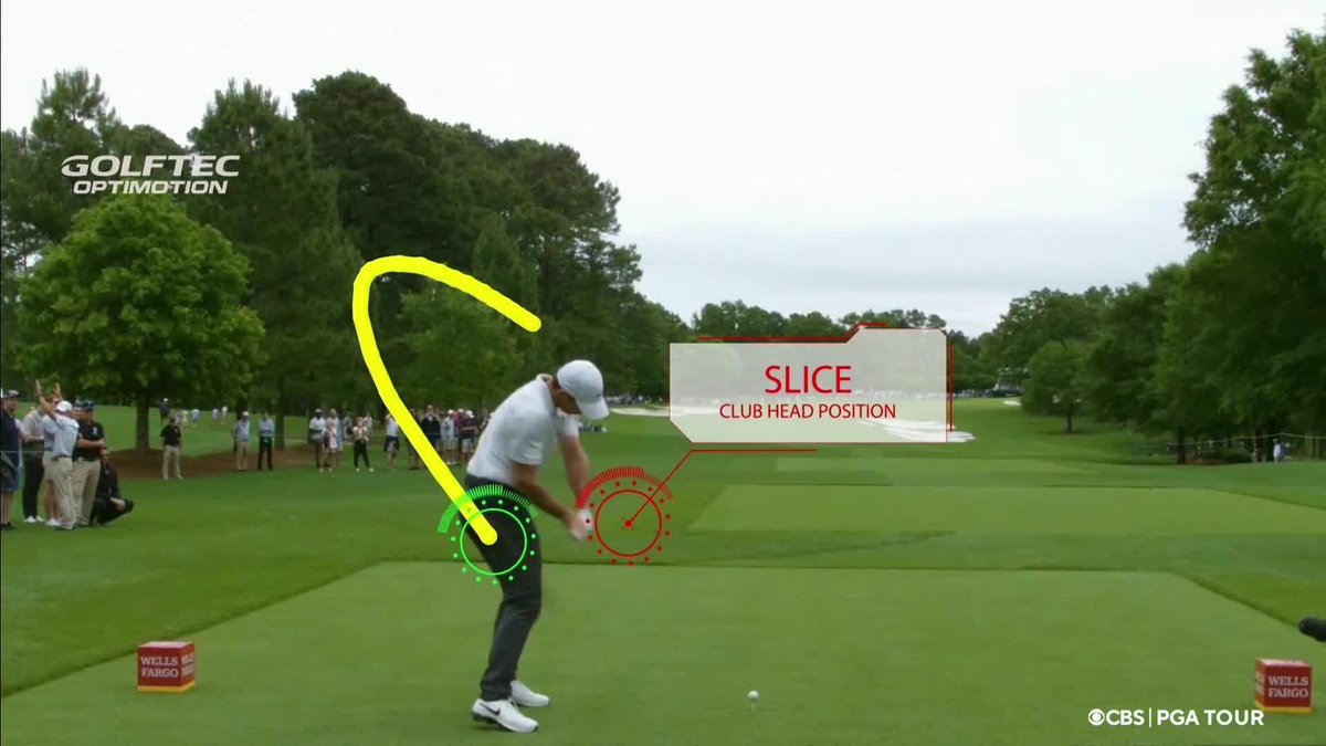 A closer look at Rory McIlroy's club head position with driver using optimotion technology 🙌