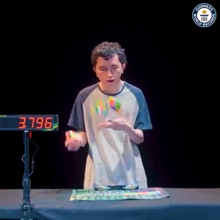 Historic Vids Angel Alvarado solved 3 Rubik's cubes whilst juggling them in under 5 minutes