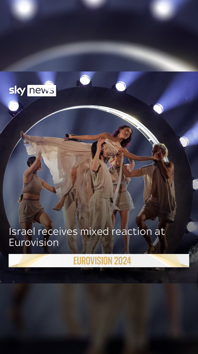 Israel's performance at Eurovision received mixed reactions from the crowd. Eden Golan's inclusion in this year’s contest has been heavily criticised. Eurovision latest: