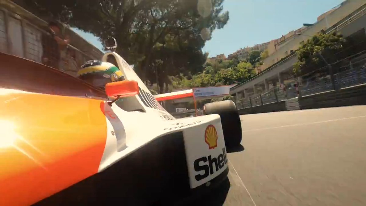 Special car. Special streets. 🧡 Watch Bruno Senna take his uncle Ayrton's Monaco-winning MP4/5B round the iconic track. #Senna30 #SennaSempre