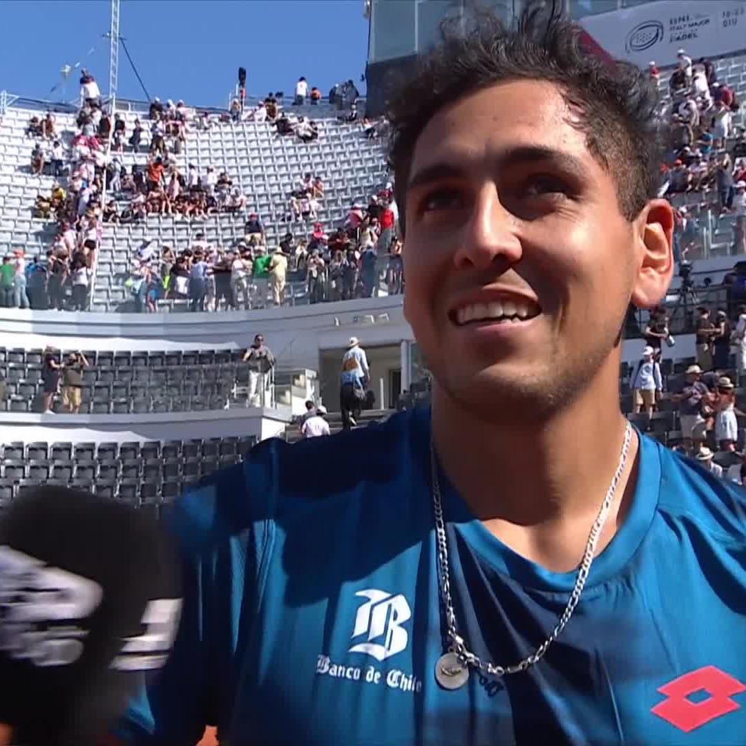 "I'm trying to wake up right now" 😂 Tabilo on his epic win over Djokovic #IBI24