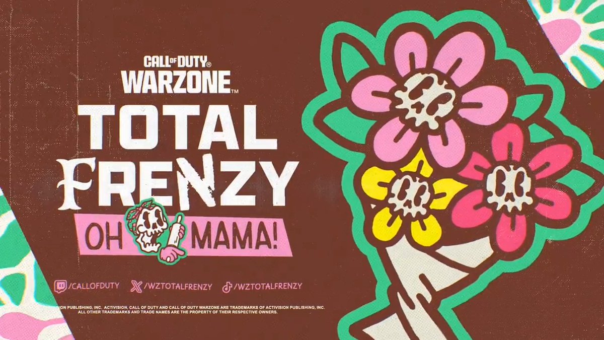 The perfect Mother's Day gift. 🌸 $30,000 prize pool 🌷 Trios Customs 💐 Making moms proud #WzTotalFrenzy OH MAMA! kicks off tomorrow, May 13th at 3pm ET on Call of Duty's Twitch!