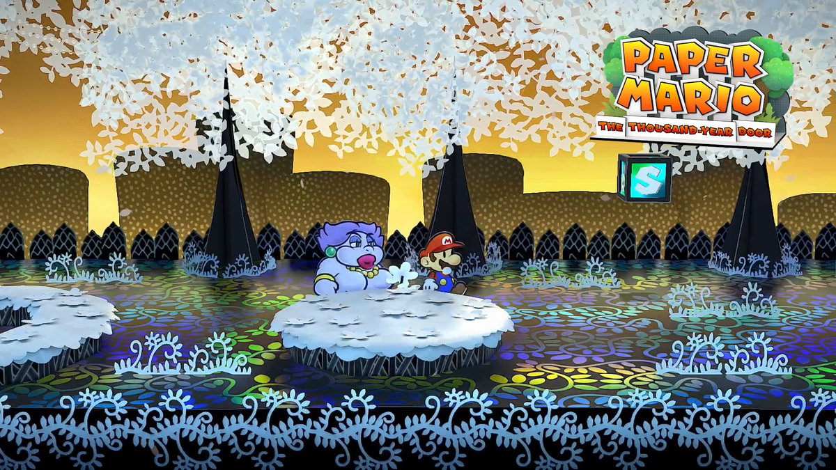 So calm, so peaceful. Boggly Woods is such a tranquil place, don't you think? 🎶 #PaperMarioTheThousandYearDoor