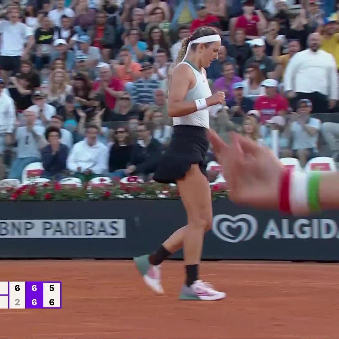 Saving set point like a BOSS 😤 @Vika7 | #IBI24