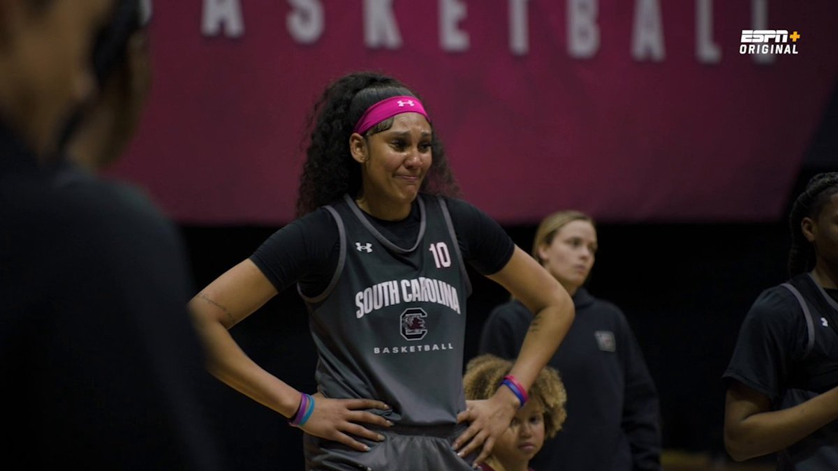 Kamilla Cardoso's family surprised her from Brazil for senior night ❤️ Stream Full Court Press on ESPN+ 🍿