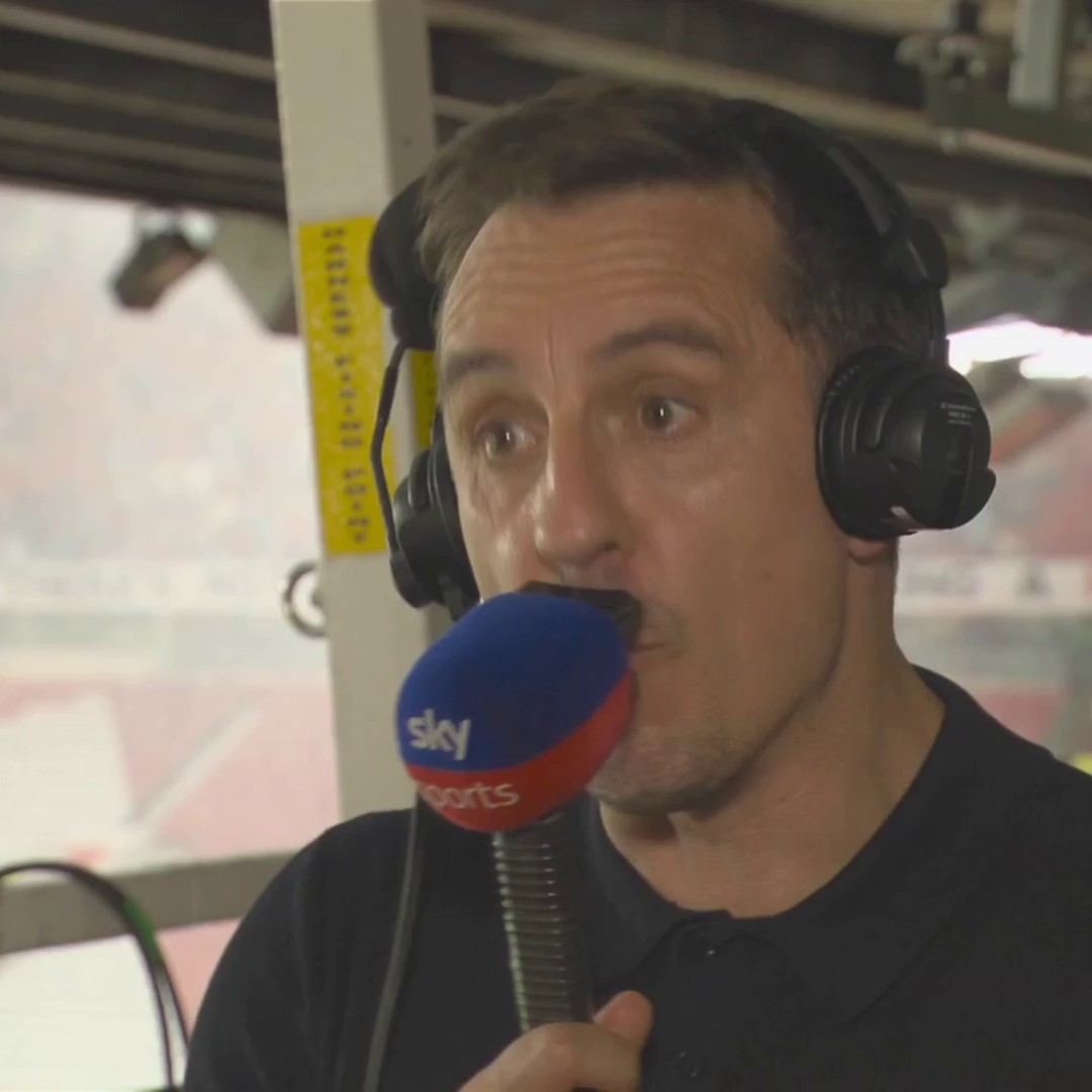 🎙️ "Havertz is doing a similar thing to the thing Firmino did at Liverpool" Gary Neville on how much of an important figure Kai Havertz has become for Arsenal 🗝️