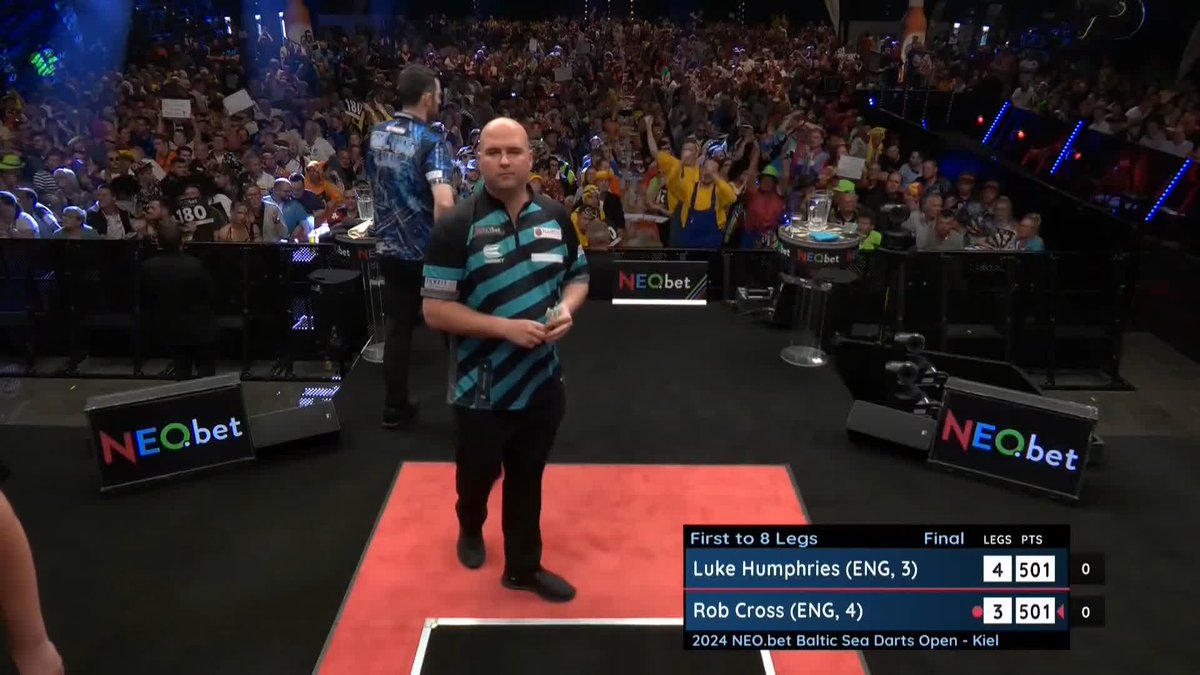 NINE-DARTER FROM HUMPHRIES 🔥🔥 It's magic. It's ridiculous. It's Luke Humphries. 🤯 The World Champion at his flowing best as he strikes perfection against Rob Cross in the final of the 2024 Baltic Sea Darts Open 🚨 📺