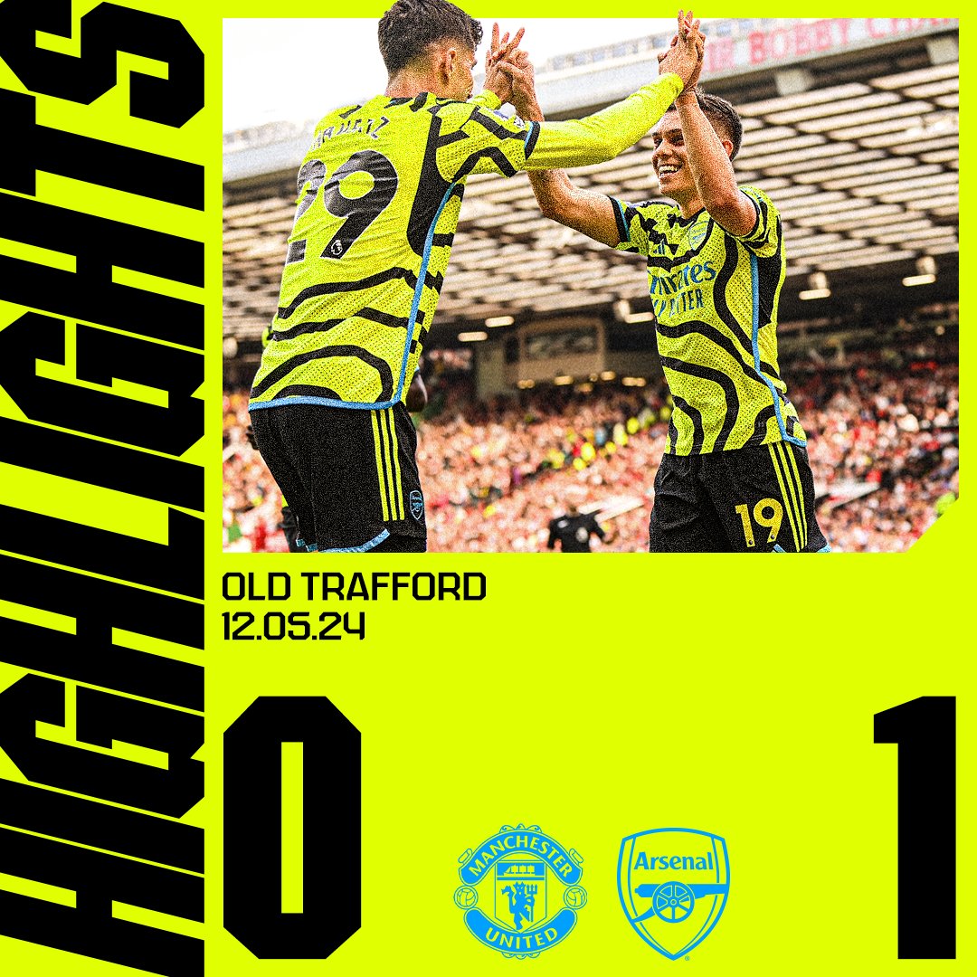 🎶 One-nil to The Arsenal 🎶 Relive today's 1-0 victory over Manchester United all over again 👇