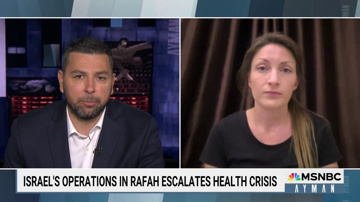 "I don't want hear ever somebody tell me that there is a safe place in Gaza because there is not. Where is this safety? Because people are leaving for this safety, but there is no safety." Louise Wateridge on the dire situation on the ground in Rafah