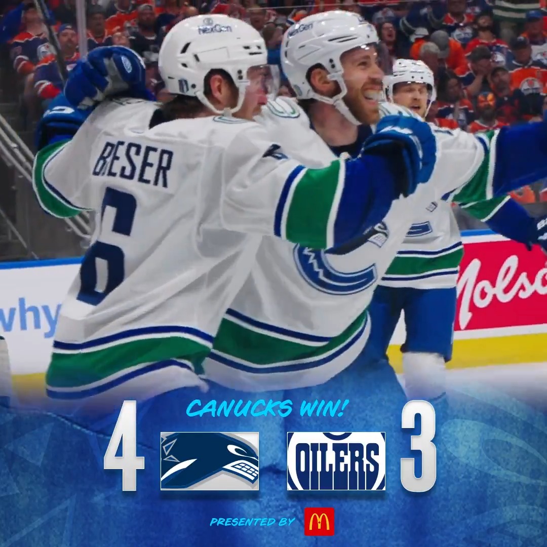 THAT'S A GAME 3 WIN! McDonald's 🇨🇦 | #Canucks