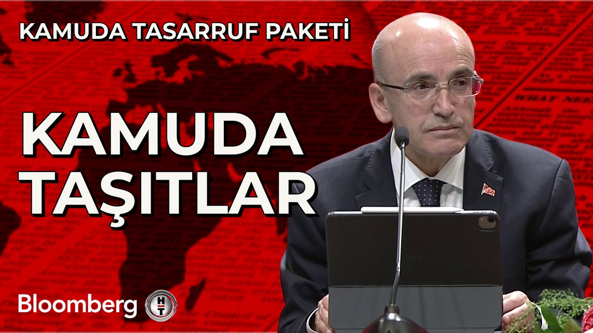 Bakan Şimşek kamuda tasarruf paketini açıklıyor 📍 3 yıl süreyle yeni araç satın alma ve kiralama yapılmayacak 📍 İhtiyaç fazlası ve ekonomik ömrünü tamamlamış taşıtlar tasfiye edilecek 📍 Kamuda personel servisi hizmeti toplu taşıma olan yerlerde kaldırılacak