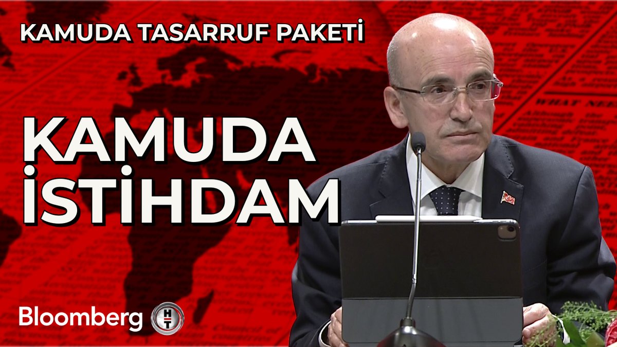 Bakan Şimşek kamuda tasarruf paketini açıklıyor 📍 Kamuda yeni personel istihdamı, 3 yıl süreyle emekli olanlarla sınırlandırılacak 📍 Toplam açıktan atama izin sayıları Bütçe Kanununda belirlenecek 📍 Kamuda esnek ve uzaktan çalışma modelleri geliştirilecek