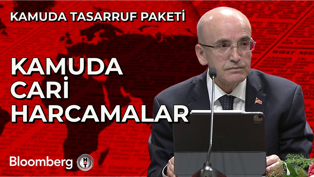 Bakan Şimşek kamuda tasarruf paketini açıklıyor 📍 Temsil ve tanıtma ödeneklerinde 2024 yılında %25 kesinti yapılacak 📍 Zorunlu haller hariç, demirbaş alımlarının 3 yıl süreyle durdurulacak