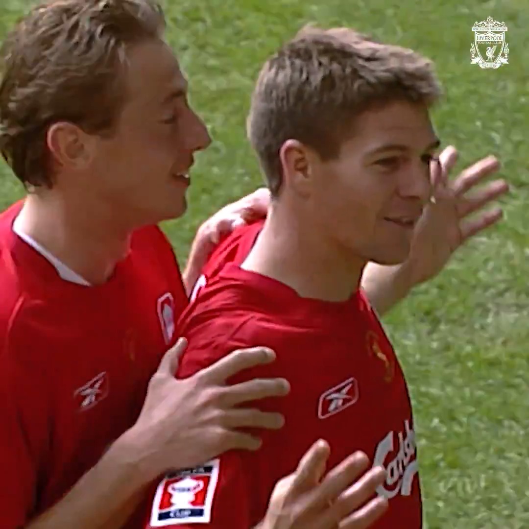 "Oh my goodness - what a strike!"💥 Steven Gerrard stepped up on our way to winning the FA Cup #OnThisDay in '06 ✊🔴