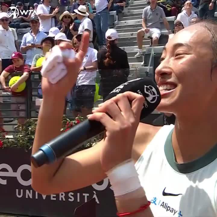 First pro title: Cordenons 🇮🇹 First WTA title: Palermo 🇮🇹 First WTA 1000 title: ❓ Zheng Qinwen simply LOVES to play in Italy 🤌 #IBI24