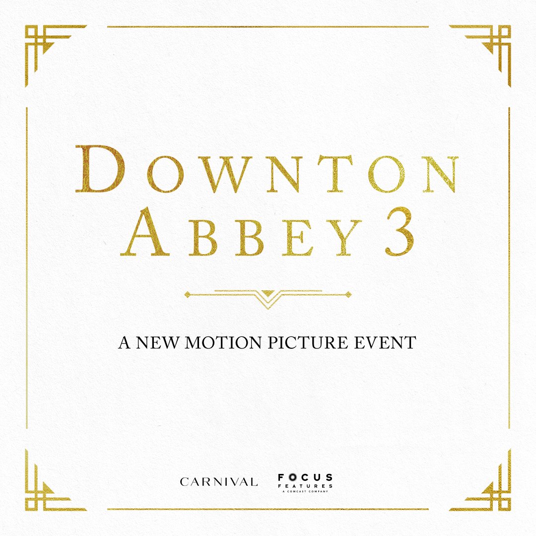 Focus Features and Carnival Films are thrilled to announce the third film in the beloved Downton Abbey franchise. More information: