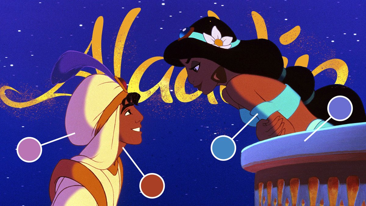 I think this is my best video. It's 19 minutes of analyzing the color theory of Aladdin. It never really took off on YT, so why not try it here? I'm not convinced people want long videos on here, but if it goes mega-viral (like art theory content tends to) I'll admit I'm wrong.
