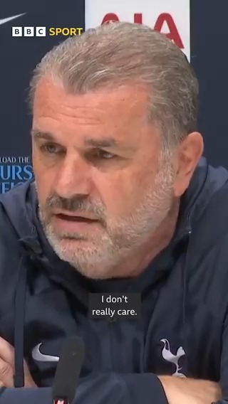 Ange Postecoglou had some questions for a reporter who claimed that a ‘proportion’ of Spurs fans wanted their side to lose to Manchester City on Tuesday 😬
