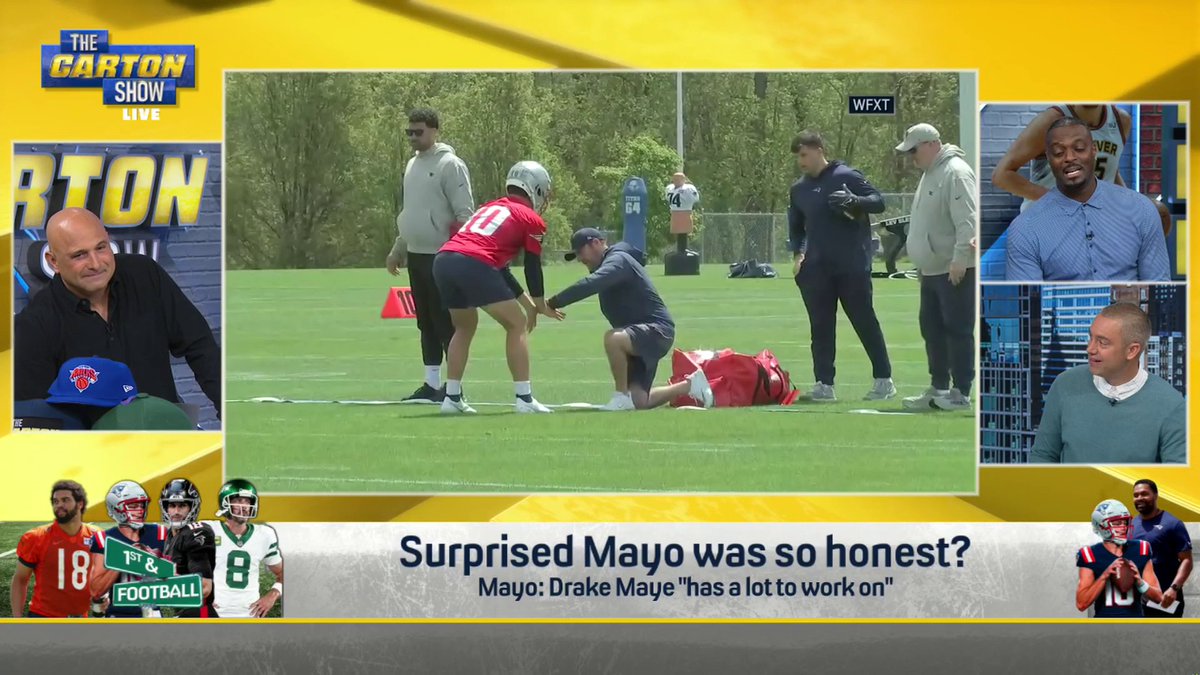WOWโฆ The #Patriots regret drafting Drake Maye with the third overall pick, says former #NFL star Plaxico Burress. ๐ณ (Via @TheCartonShow)
