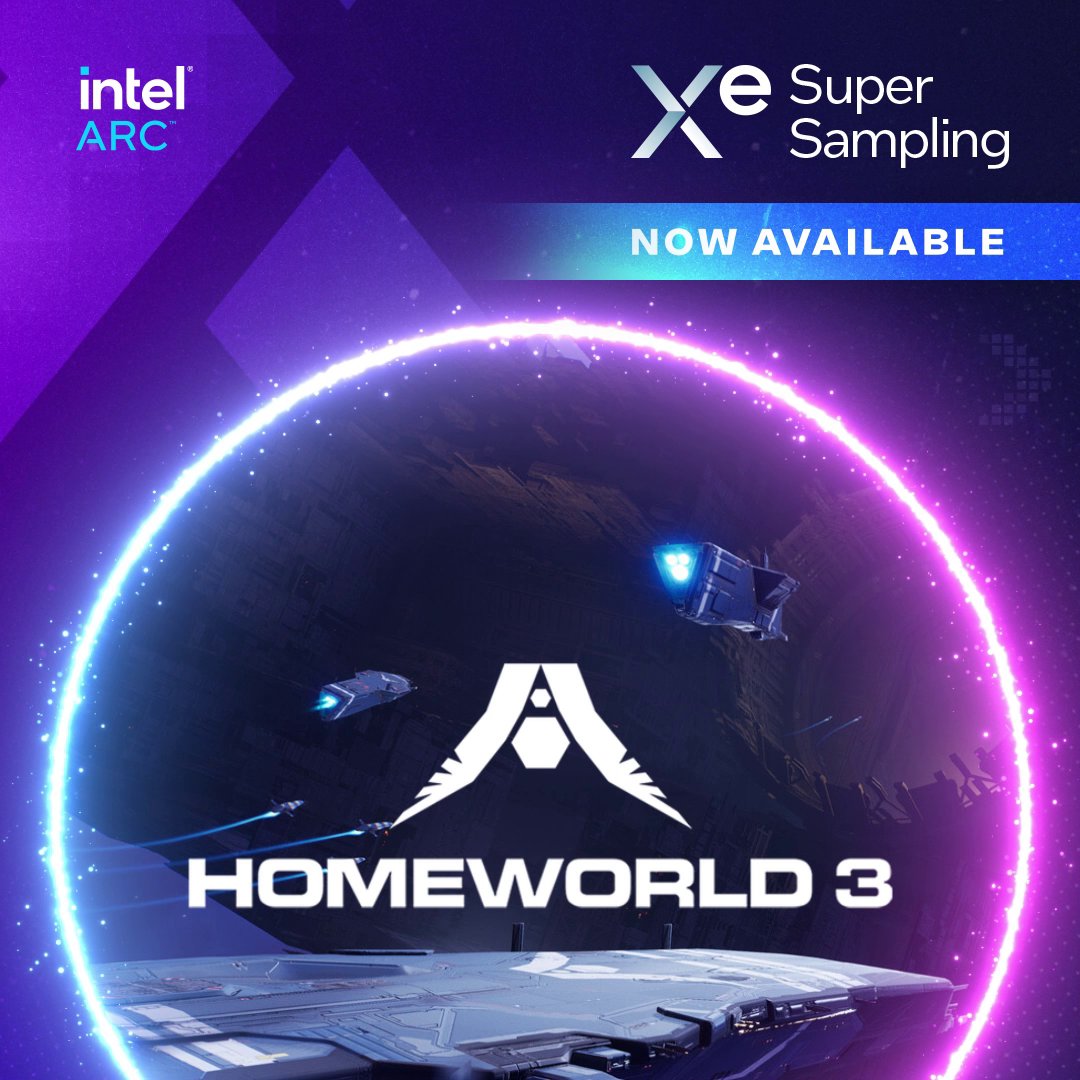 Epic space battles never looked so good. 🌌 Take advantage of #XeSS AI-enhanced upscaling as you launch into #Homeworld3, a unique sci-fi RTS. Your fleet is waiting for you: