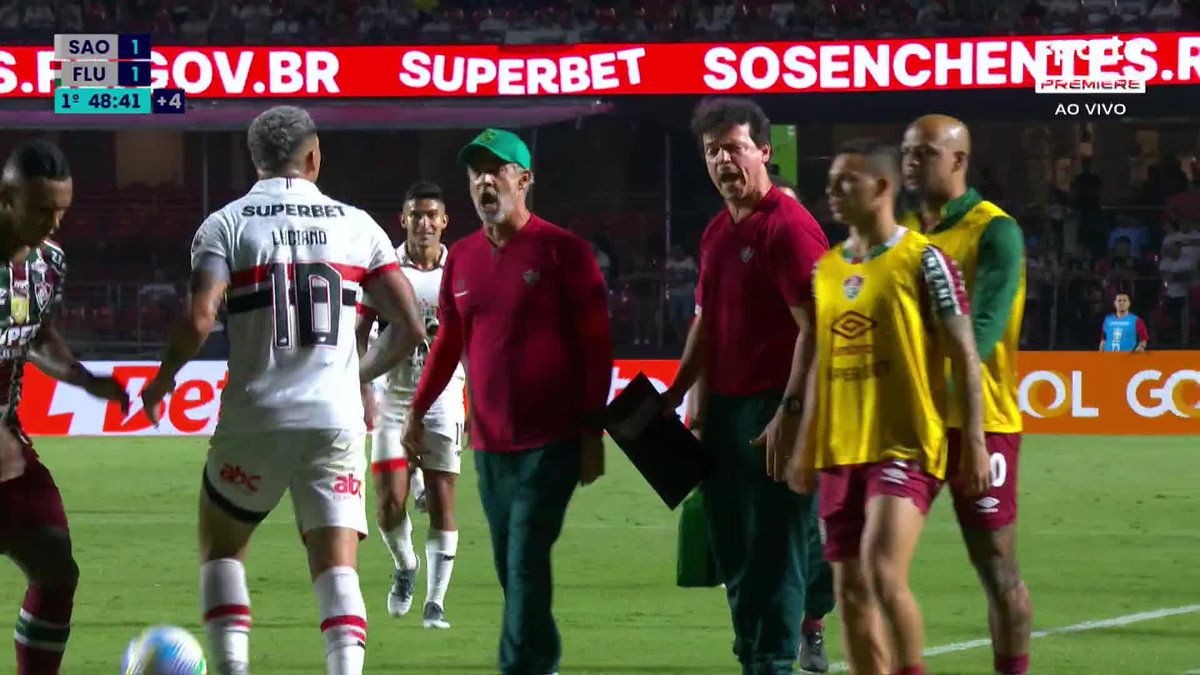 Fernando Diniz discute com Luciano e o clima esquenta no Morumbis 🤯🤯