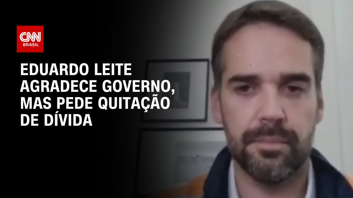 🤝 O governador do Rio Grande do Sul, Eduardo Leite (PSDB), agradeceu a iniciativa do governo federal para suspensão da dívida do estado com a União, mas disse que queria a quitação dos valores De CNN Brasil