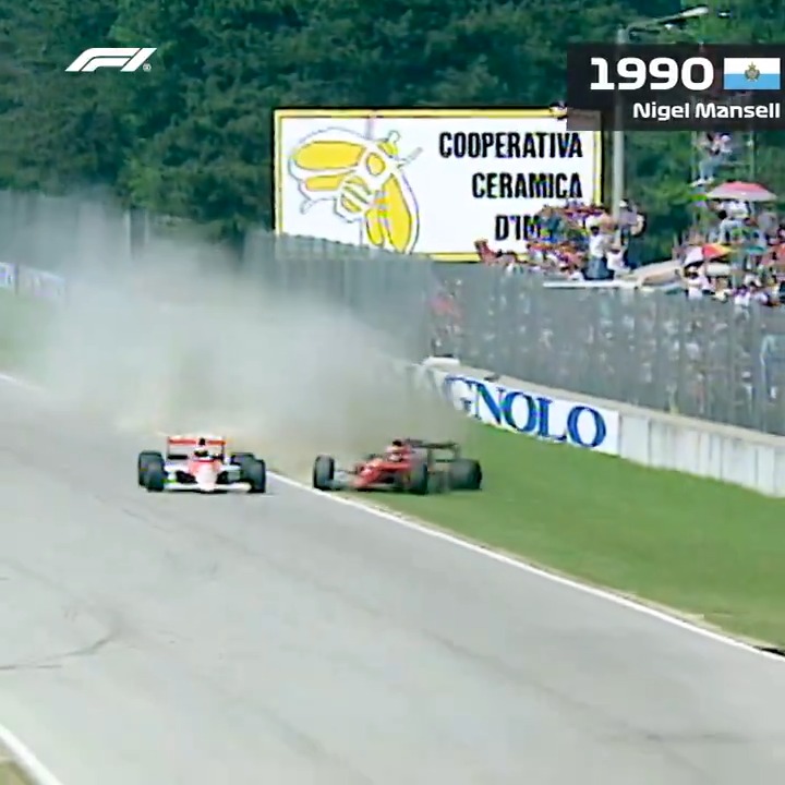 Have you ever seen a more perfect save?! 😍 #F1 #ImolaGP Nigel Mansell CBE