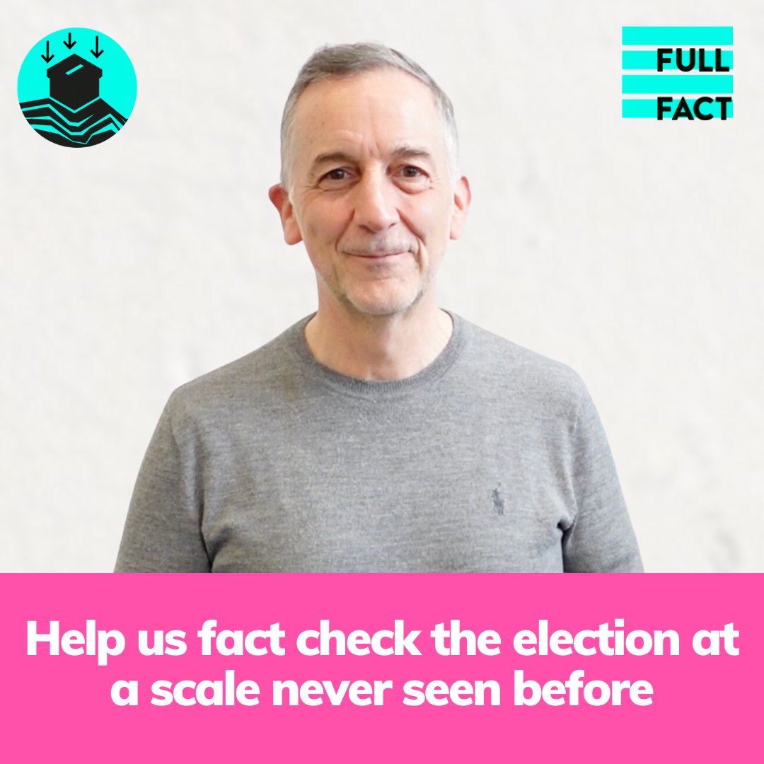 With your help we're going to fact check the general election at a scale never seen before! Donate today and we'll double it 💪