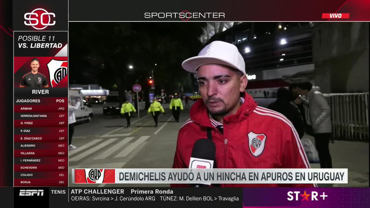 En diálogo con ESPN Argentina, este hincha de #River contó su historia y como Demichelis se solidarizó con él.
