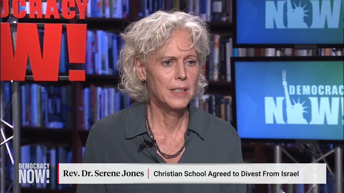 Amid student protests over Gaza, one of the first schools to announce a divestment plan is @UnionSeminary in New York, which is affiliated with Columbia University. President @SereneJones explains what motivated the theological school to act, saying it was "not a hard decision."